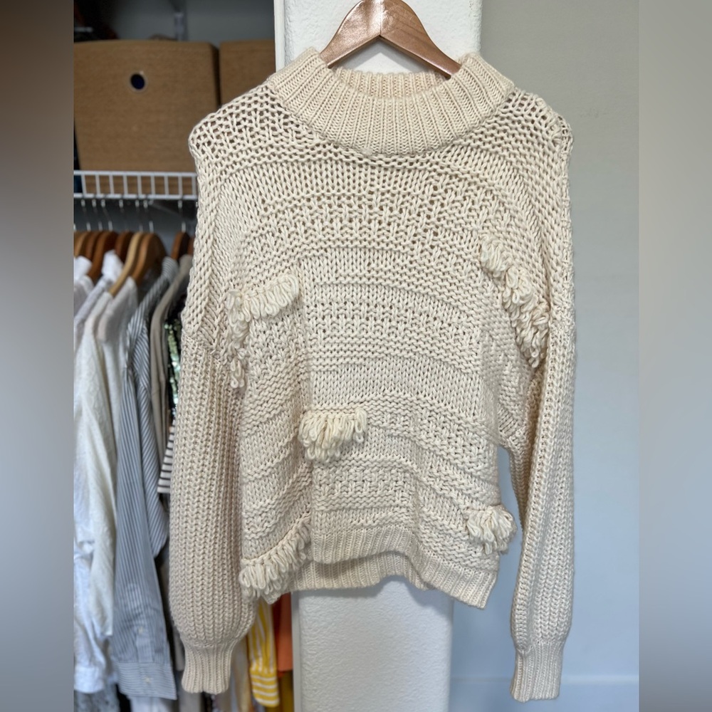 POL Wool-Blend Oversized Knit Sweater
